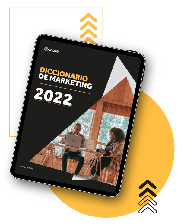 Mockup tablet Diccionario de Marketing Digital